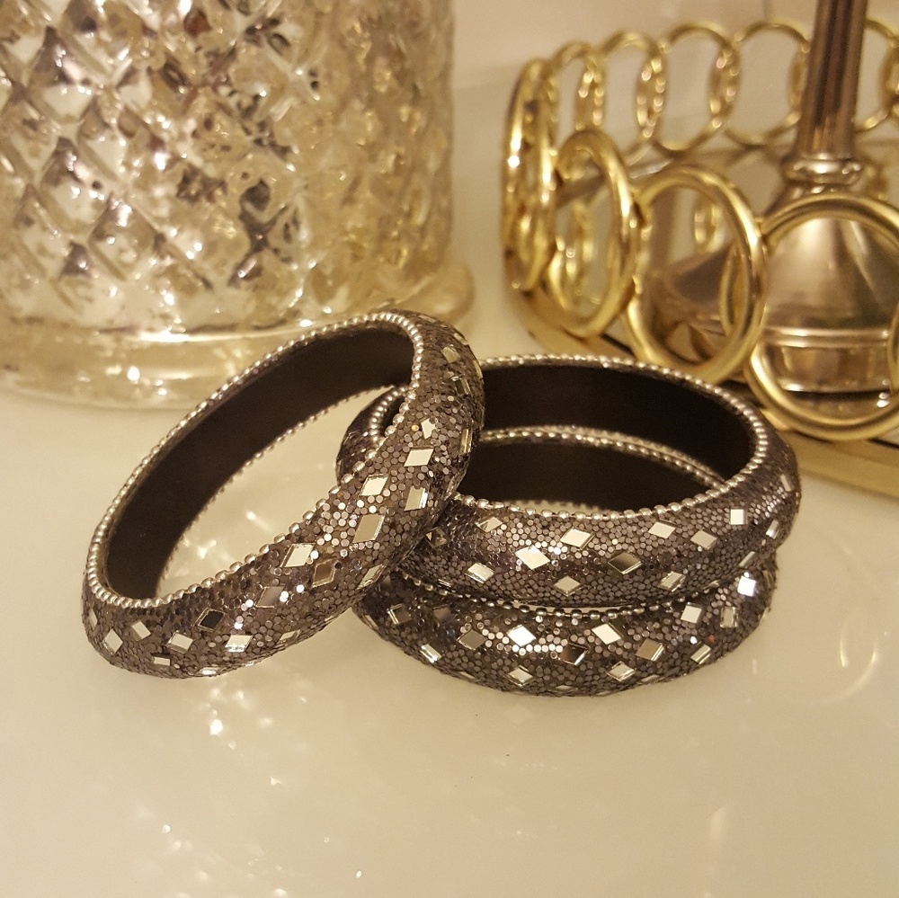Black & Silver Bracelets (3)